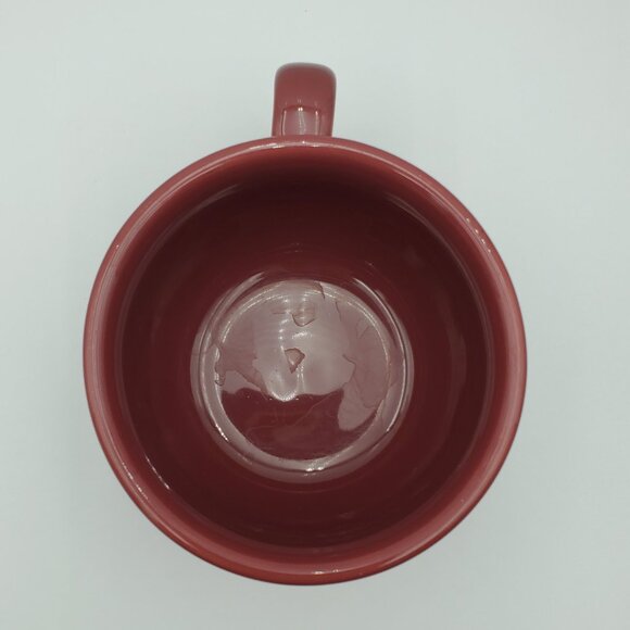 Longaberger Pottery Paprika Oversized Round Mug Large Paprika Soup Coffee Mug - Picture 6 of 8